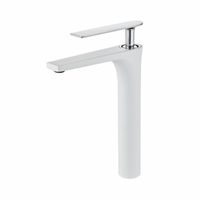 White Taps Basin Mixer